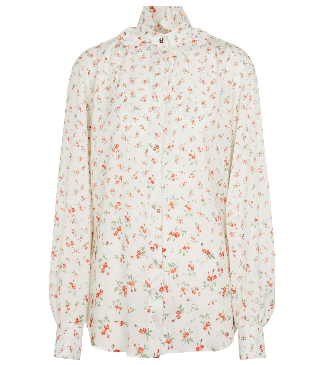 Bedruckte Bluse aus Crêpe de Chine | Rabanne