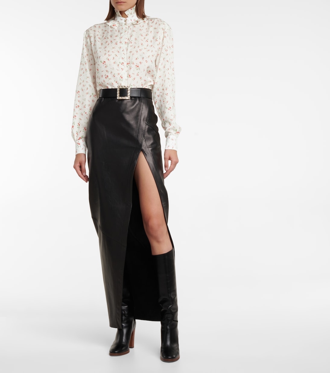 Bedruckte Bluse aus Crêpe de Chine | Rabanne