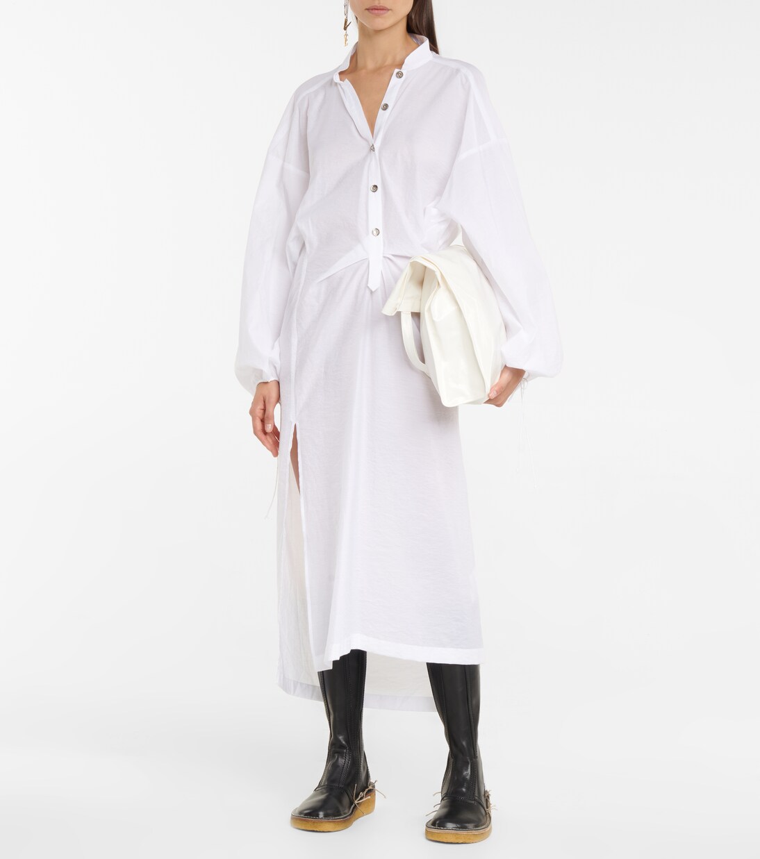 Midikleid aus Baumwollpopeline | Acne Studios