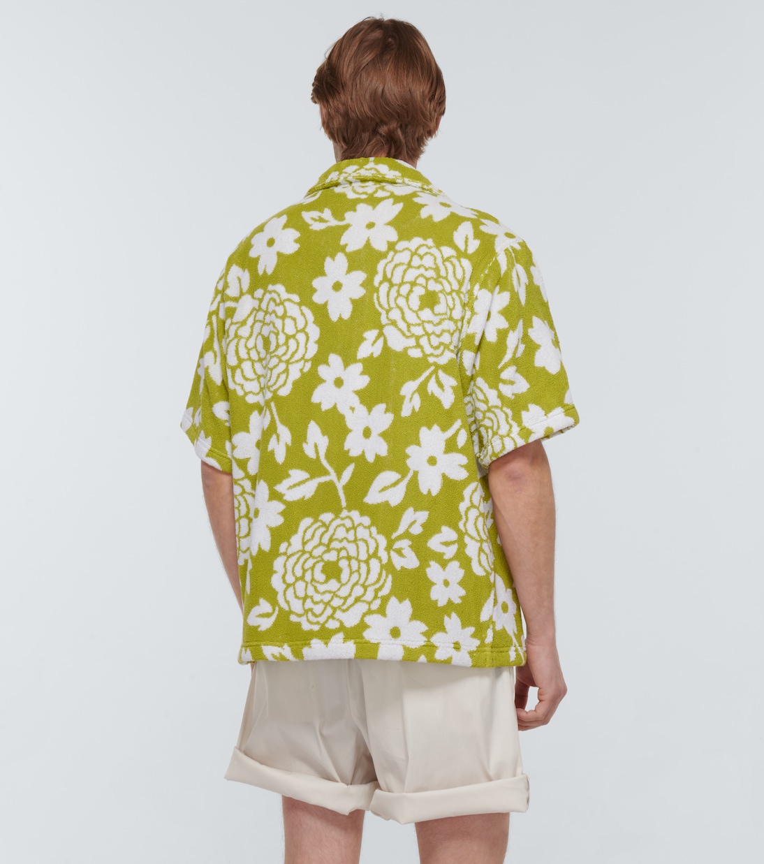 Camicia in cotone a fiori | Prada