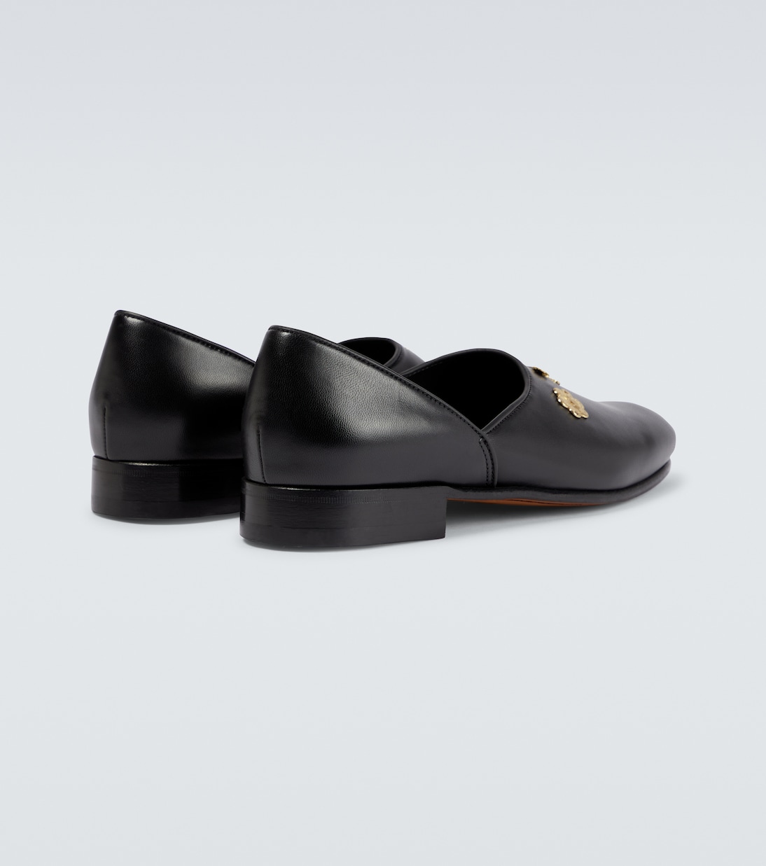 Verzierte Loafers Appenzeller House Shoe aus Leder | Bode
