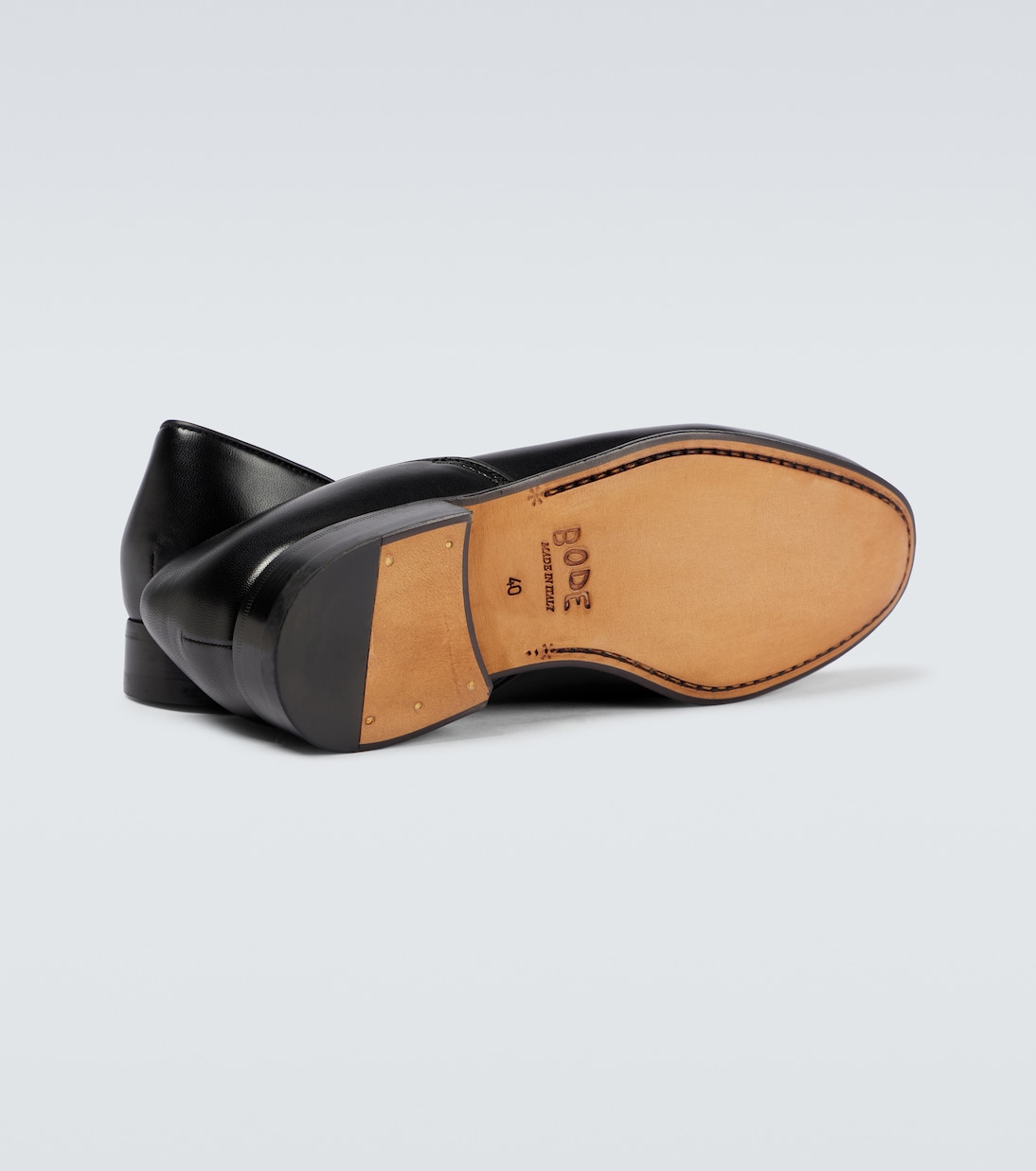Verzierte Loafers Appenzeller House Shoe aus Leder | Bode