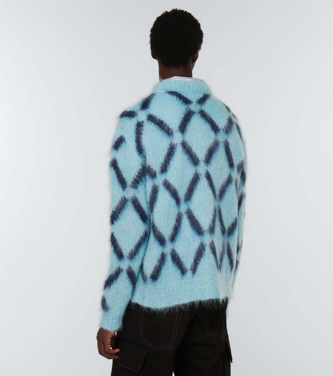 Pull intarsia en mohair mélangé | Marni