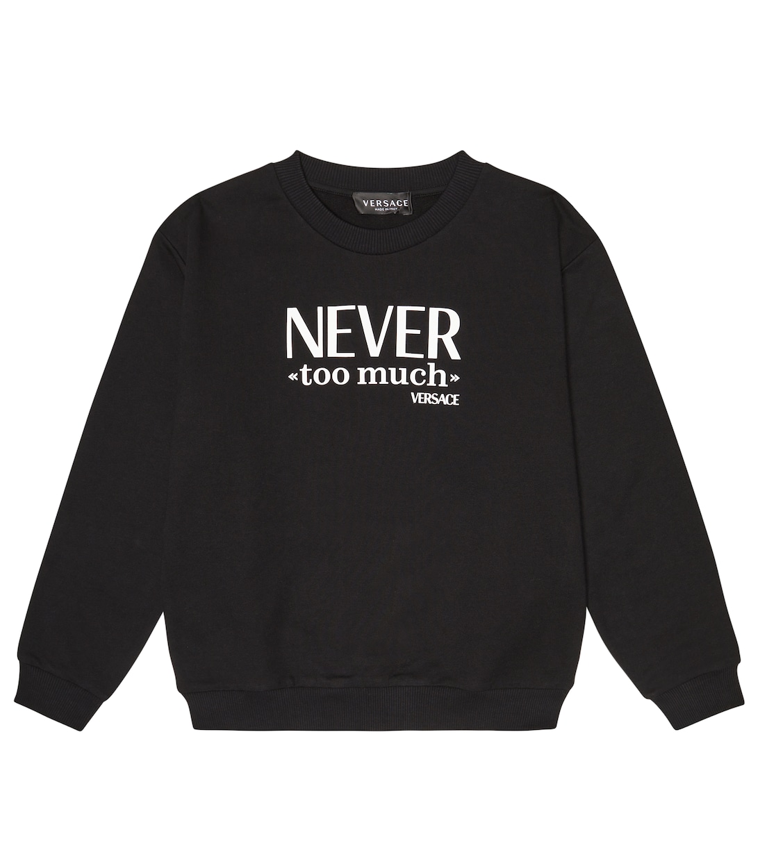Printed cotton jersey sweatshirt | Versace Kids