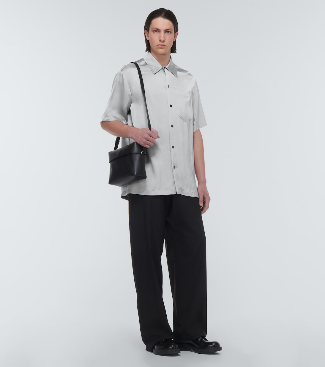 Hemd Shirt 36 aus Satin | Jil Sander