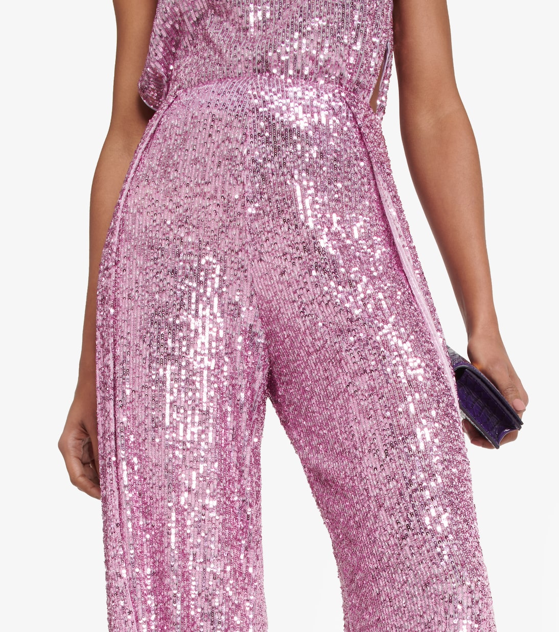 Pantaloni con paillettes a gamba larga | Tom Ford