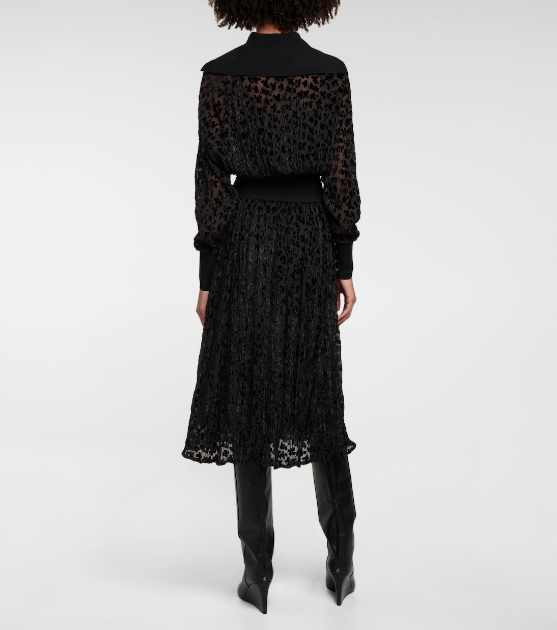 Robe midi en velours | Tory Burch