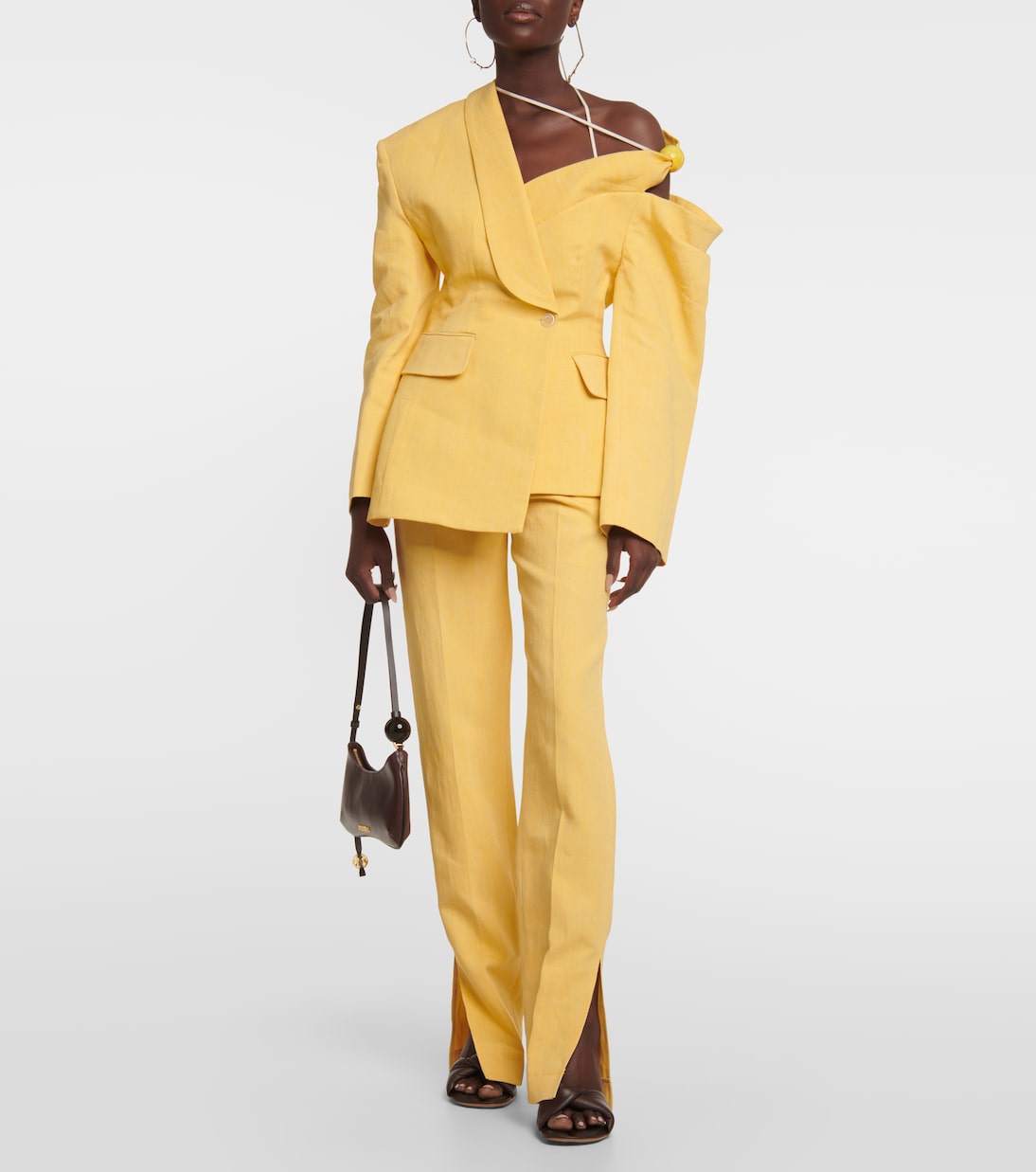 La Veste Baska linen-blend blazer | Jacquemus