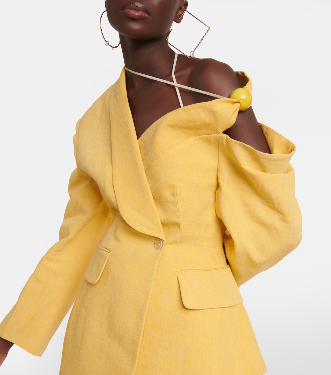La Veste Baska linen-blend blazer | Jacquemus