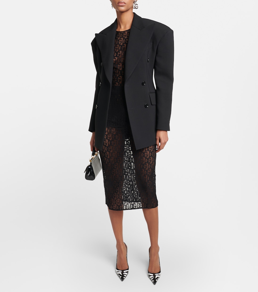 DG cotton-blend tulle midi skirt | Dolce&Gabbana