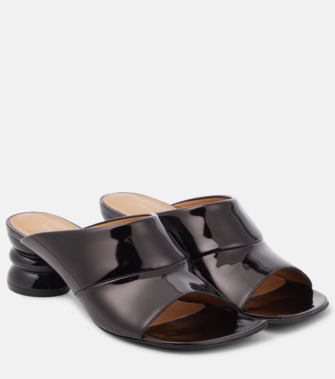 Pantoletten aus Lackleder | Dries Van Noten