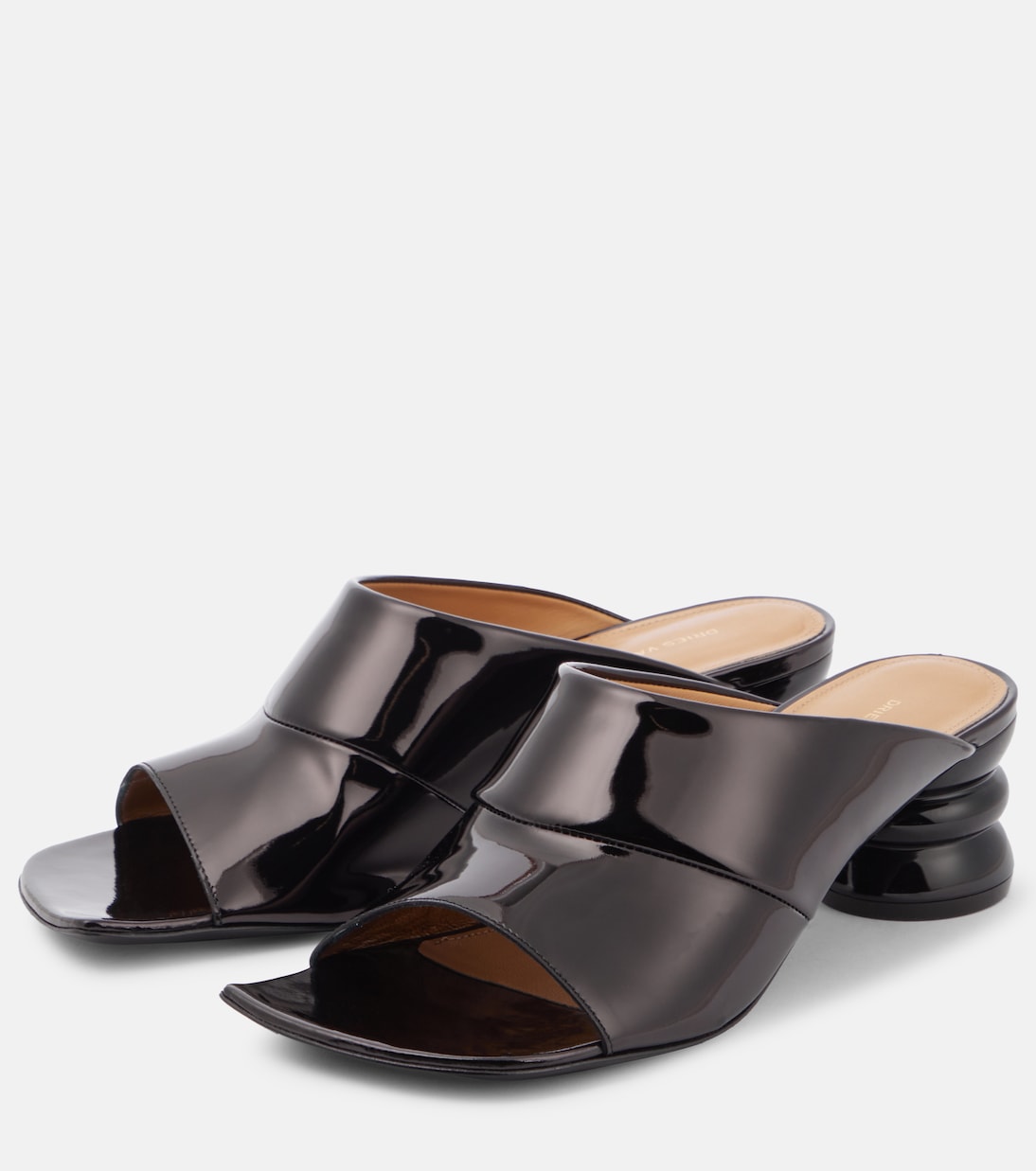Pantoletten aus Lackleder | Dries Van Noten
