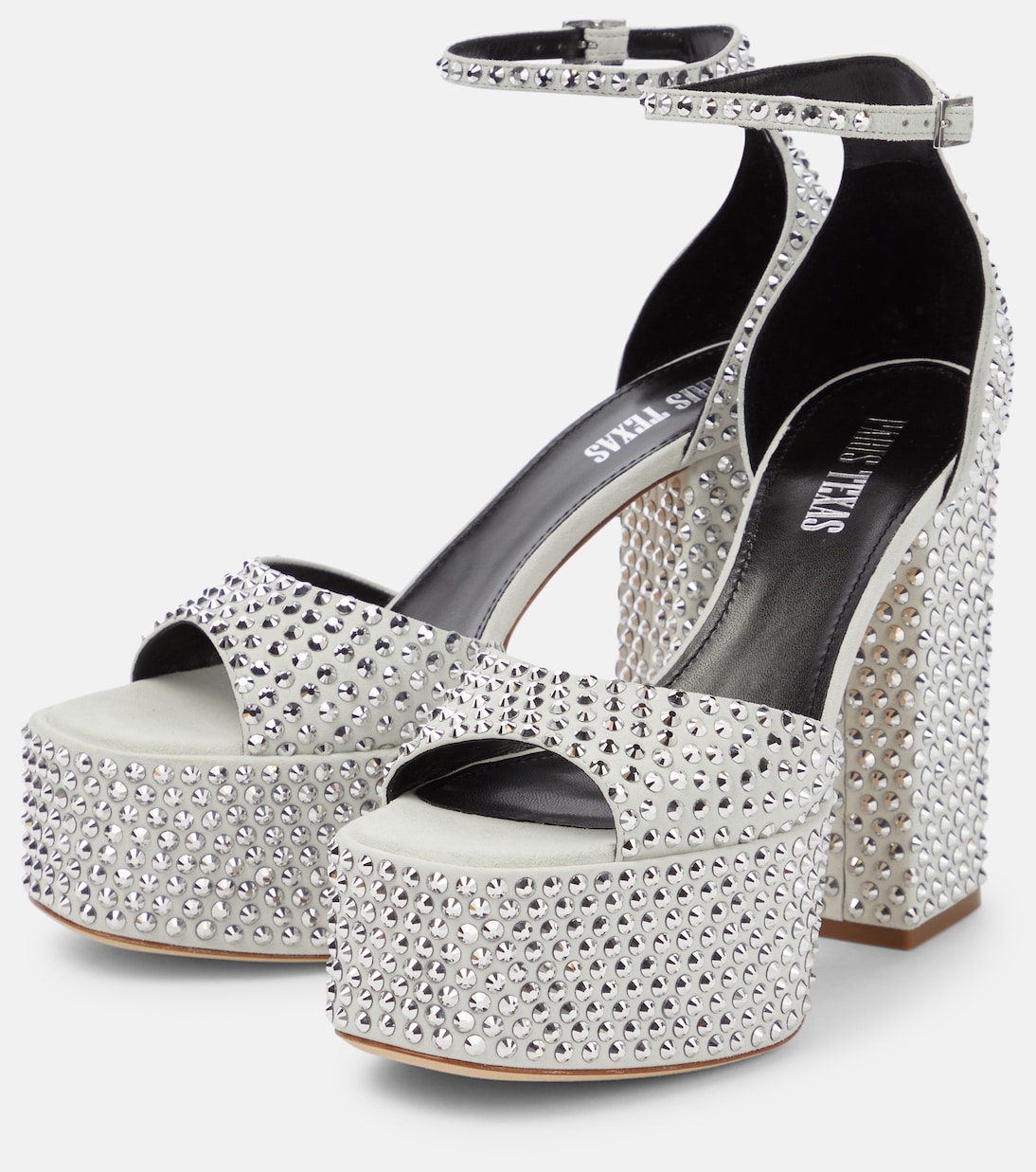 Tatiana embellished suede platform sandals | Paris Texas