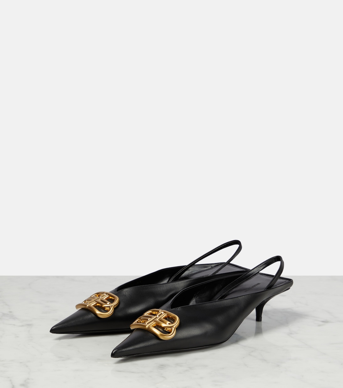 Square Knife BB slingback mules | Balenciaga