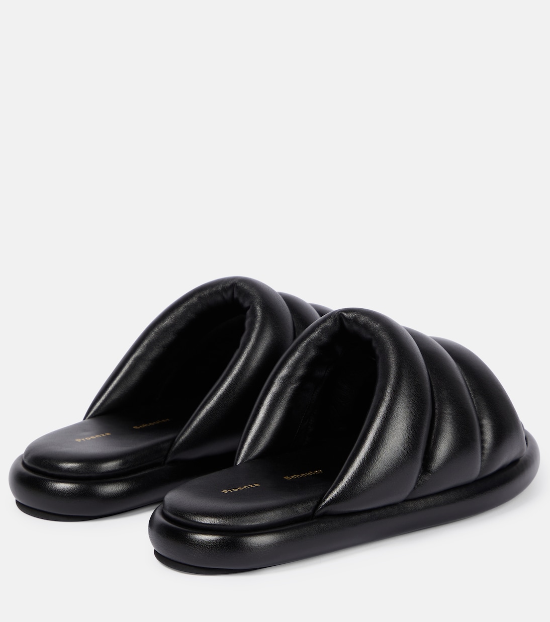 Padded leather slides | Proenza Schouler