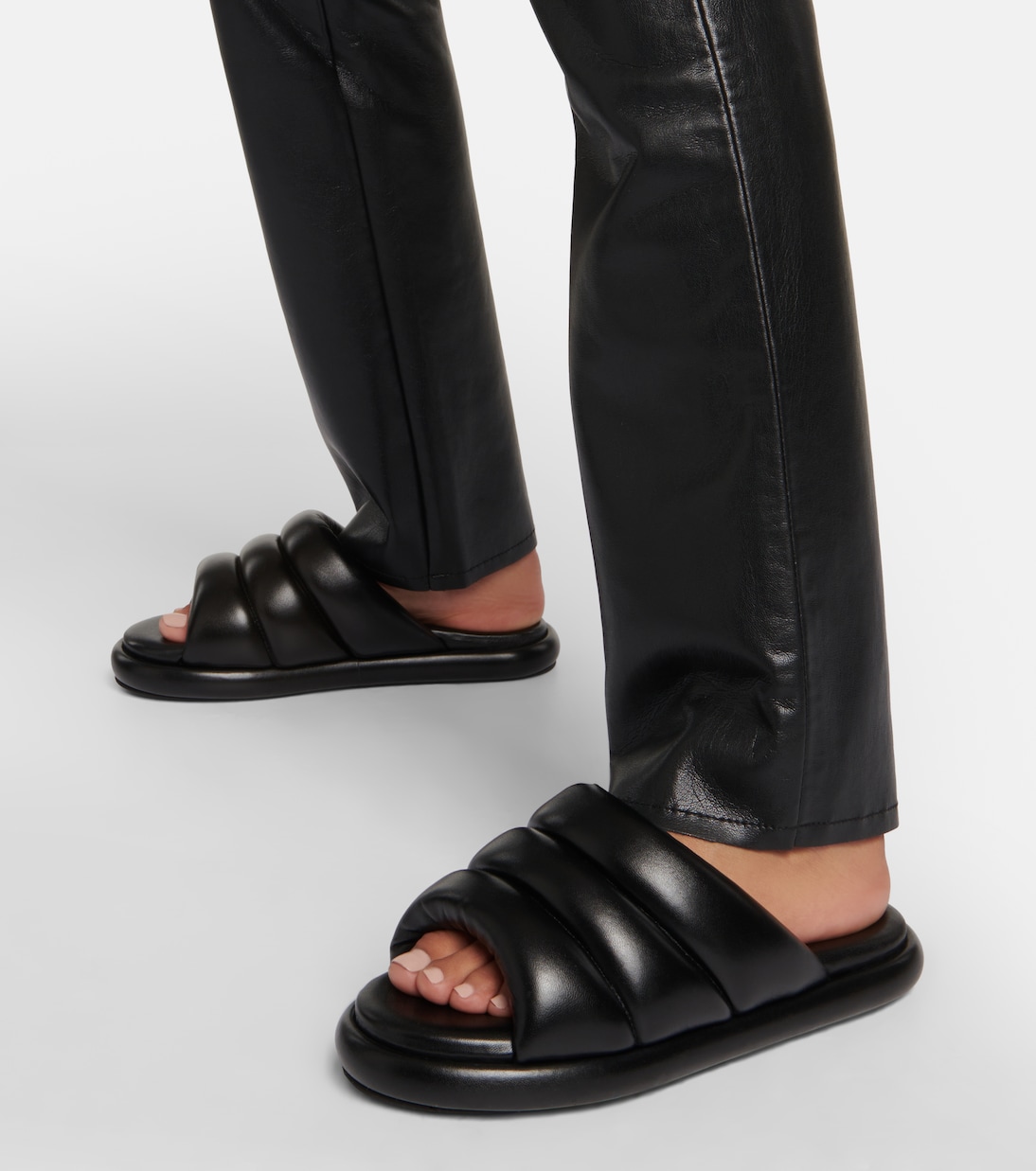 Padded leather slides | Proenza Schouler