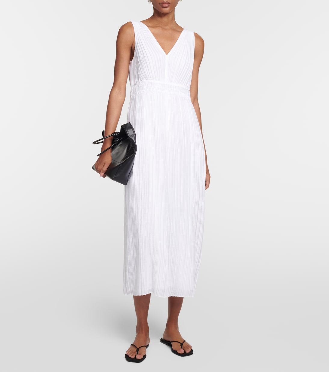 Pleated midi dress | Vince