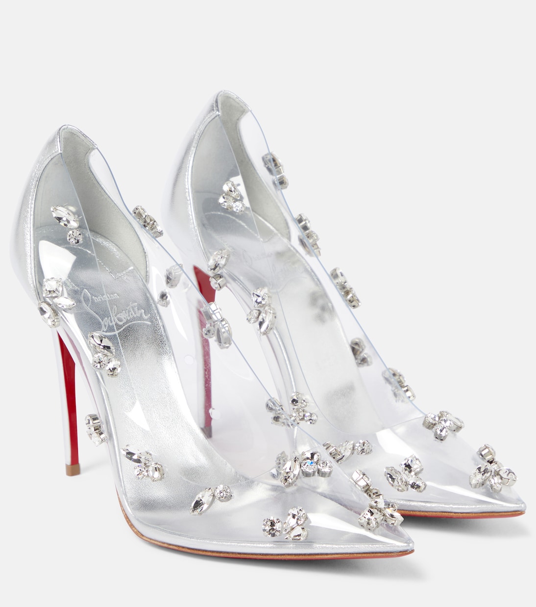 Christian louboutin heels clear outlet