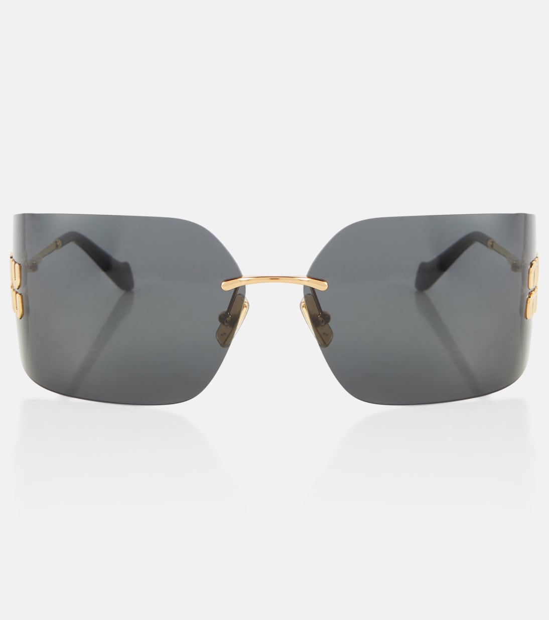 Logo rectangular sunglasses  | Miu Miu