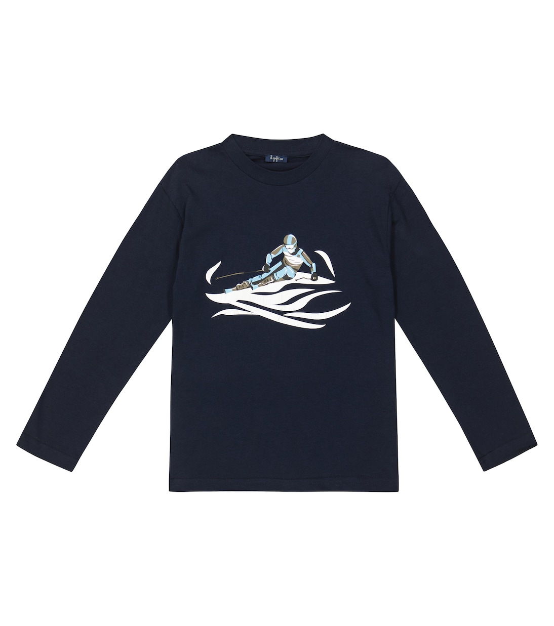 Top in jersey di cotone con stampa | Il Gufo