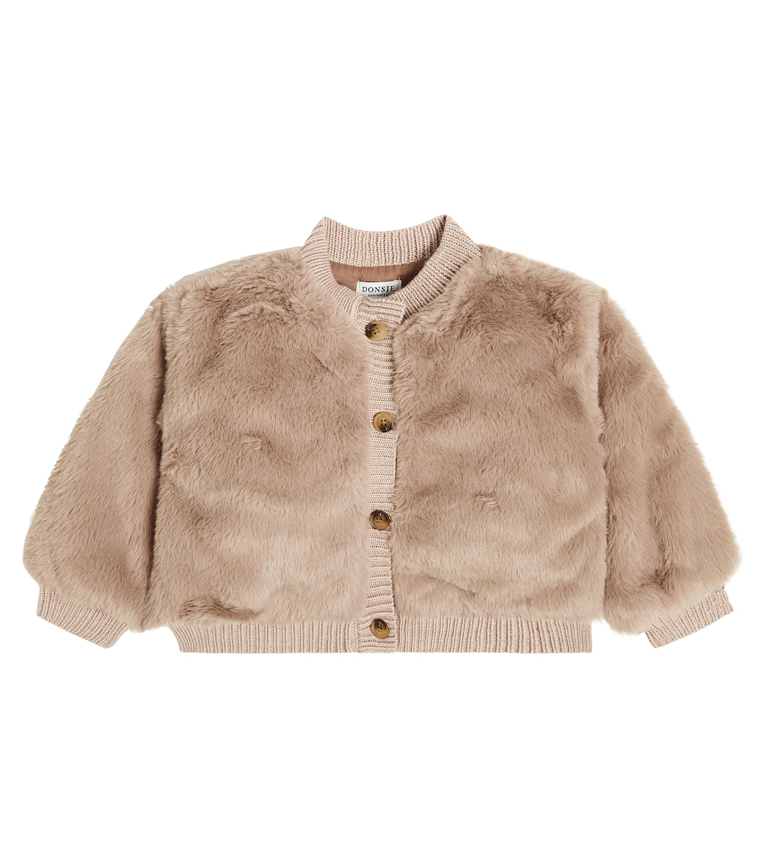 Baby Cardigan Manita aus Faux Fur | Donsje