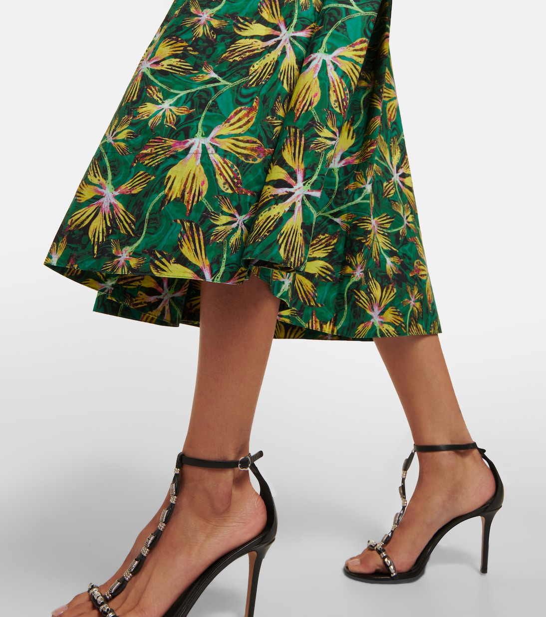 Robe midi Adalie en coton à fleurs | Ulla Johnson
