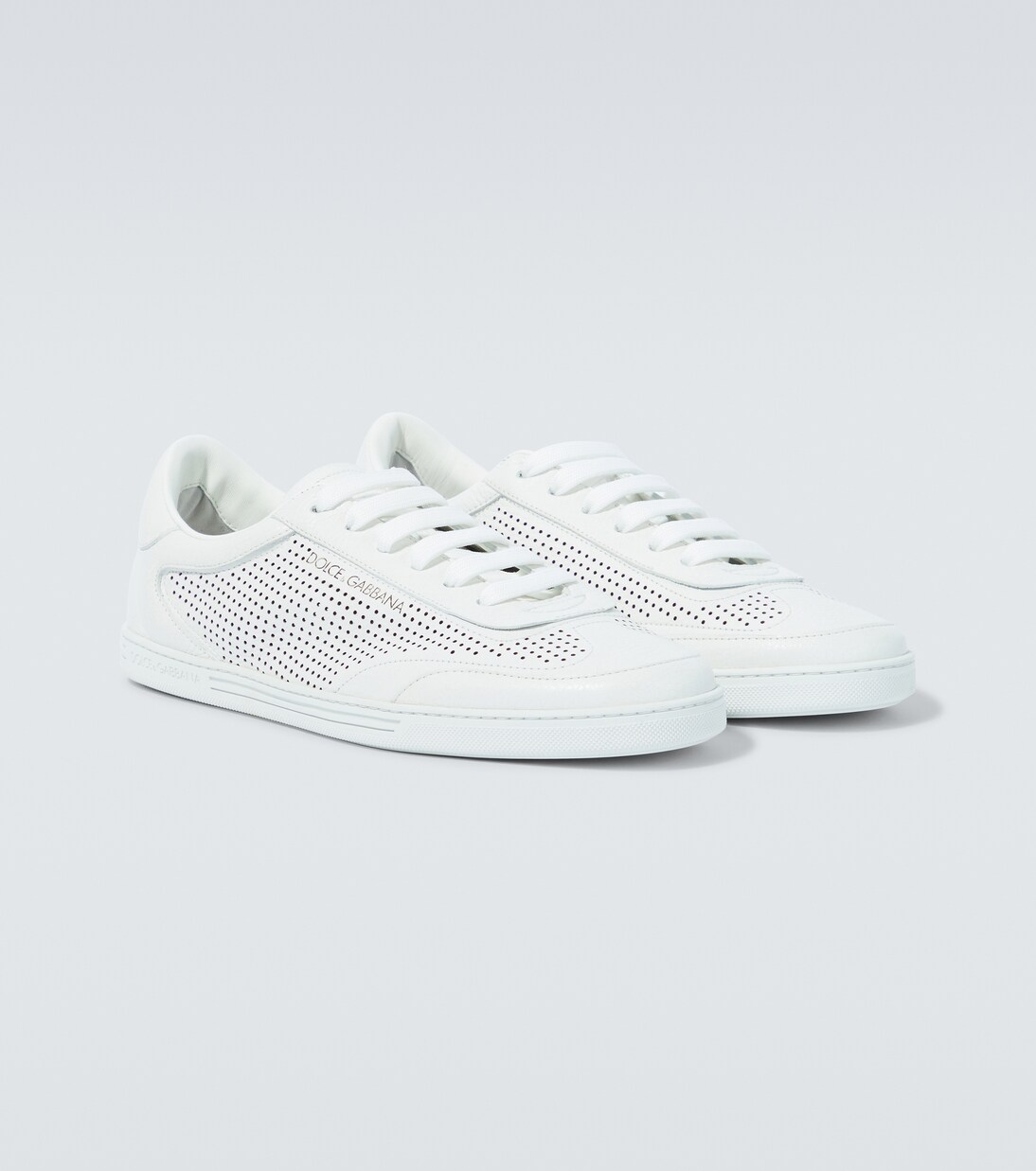Baskets Saint Tropez en cuir en blanc Dolce Gabbana Mytheresa