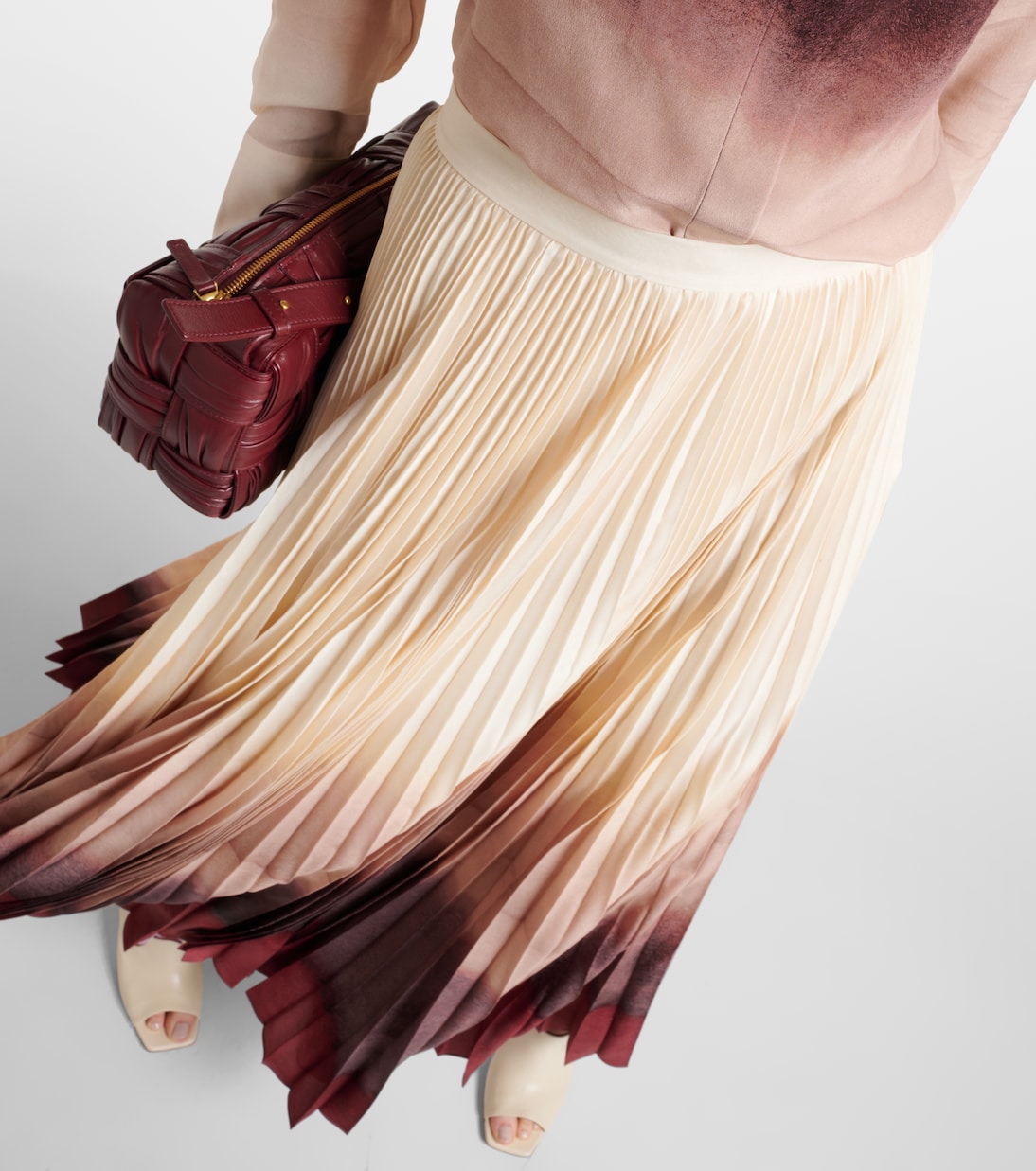 Sif pleated ombré maxi skirt | Altuzarra