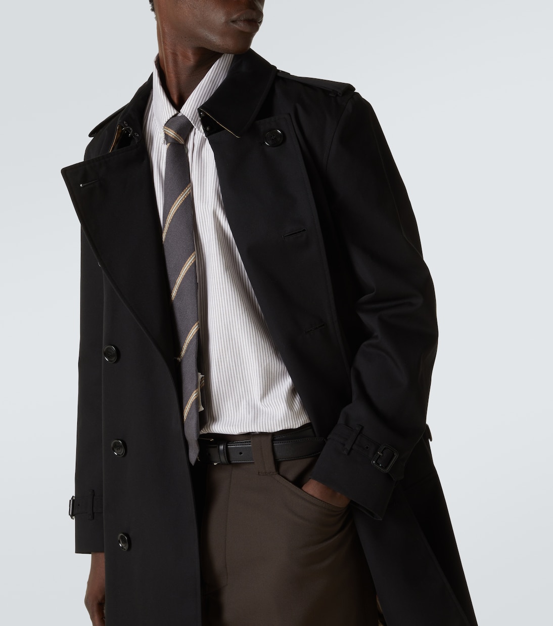 Burberry kensington mid length trench coat mens hotsell