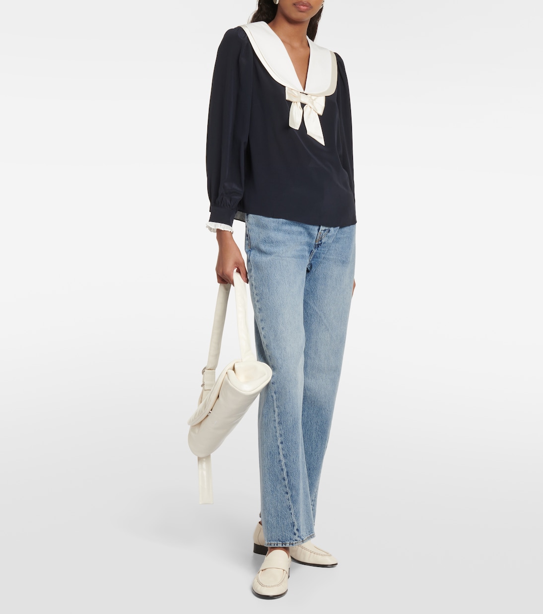 Blusa Eimer de seda | Rixo