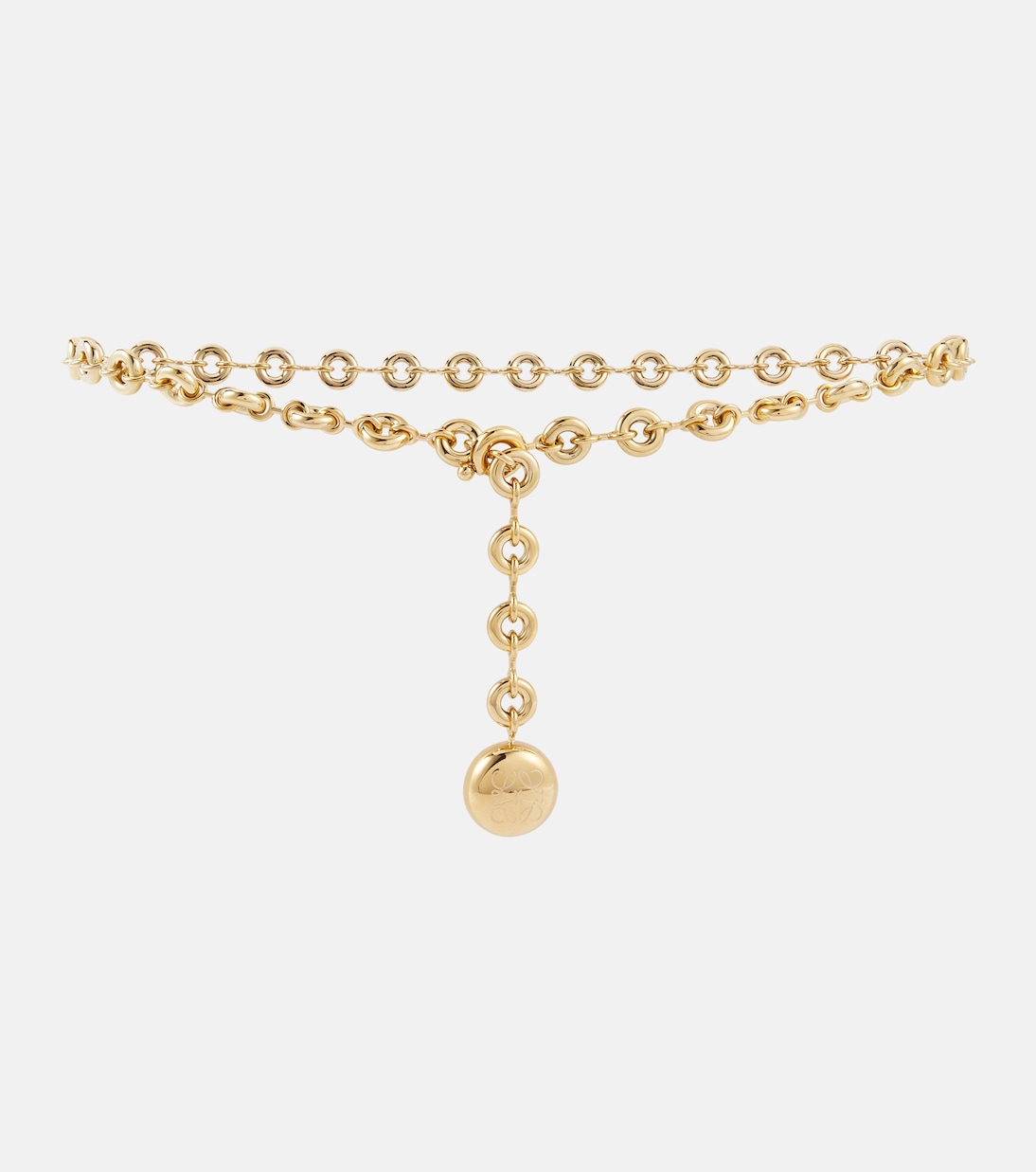 Cintura a catena LOEWE con motivo donut, stile giovane e trendy