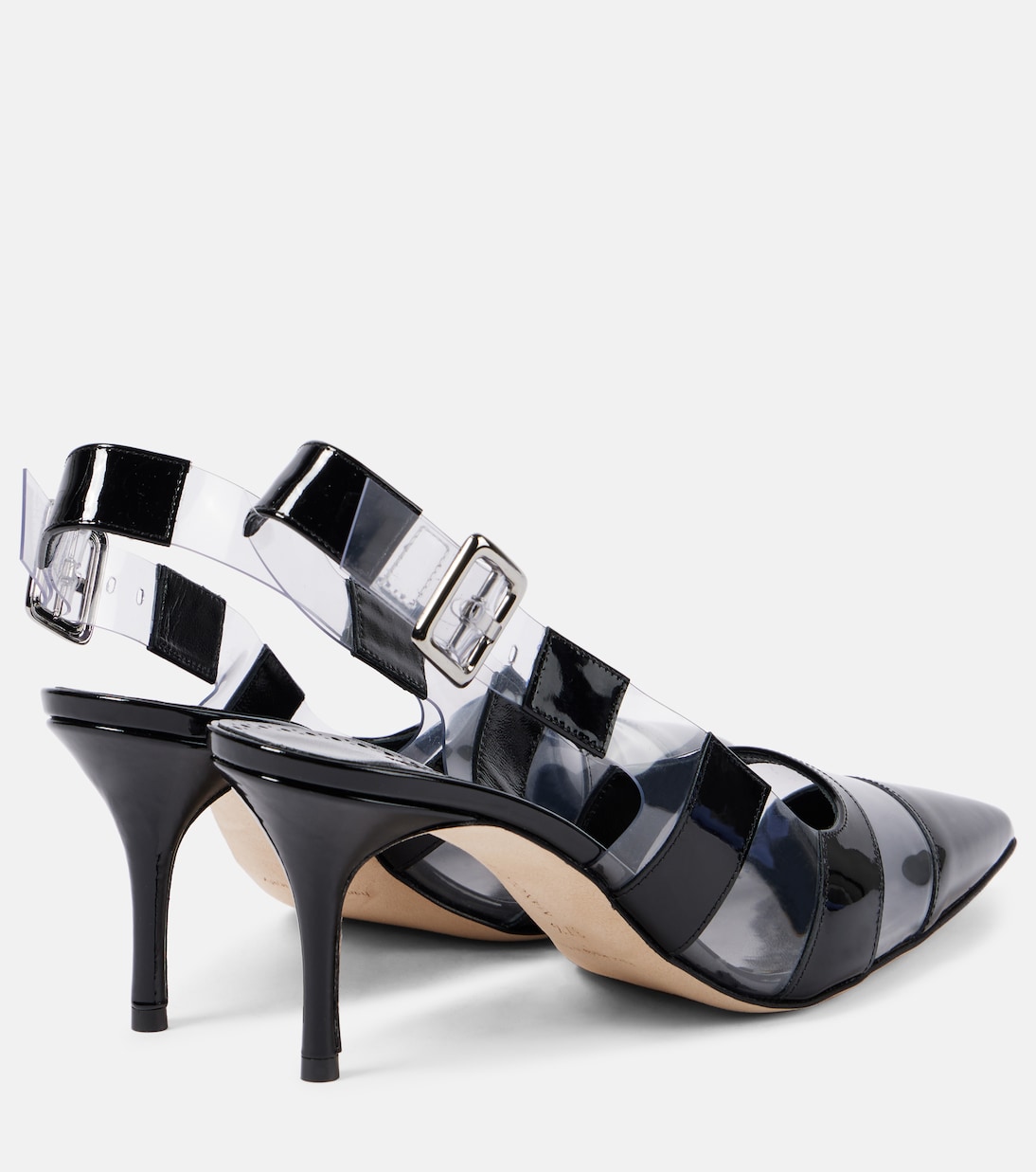 Escarpins Uxra en cuir verni et PVC | Manolo Blahnik
