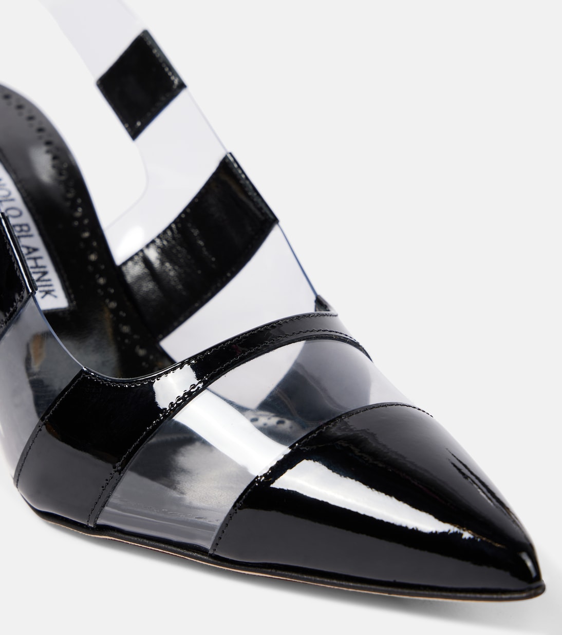 Escarpins Uxra en cuir verni et PVC | Manolo Blahnik