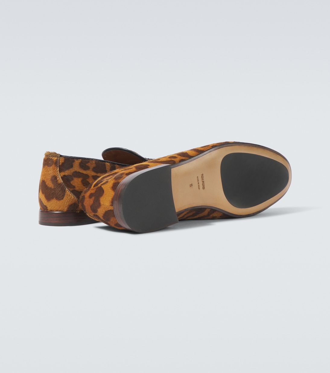 Mocasines Nicolas de pelo de becerro estampados | Tom Ford