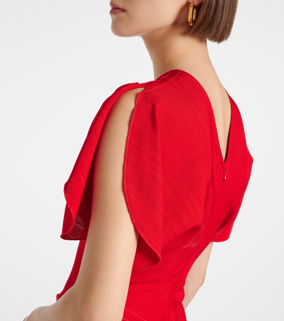 Abito midi con ruches | Victoria Beckham