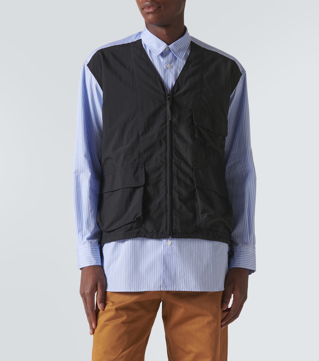 Camisa de algodón con panel frontal | Comme des Garçons Homme