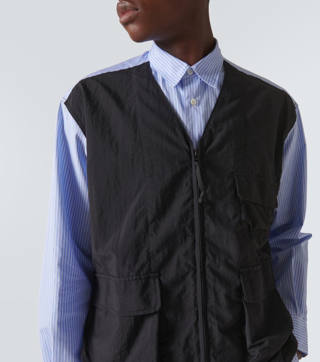 Camisa de algodón con panel frontal | Comme des Garçons Homme