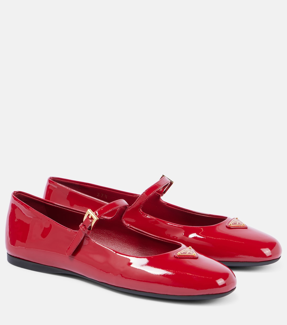 Mary-Jane-Ballerinas aus Lackleder | Prada