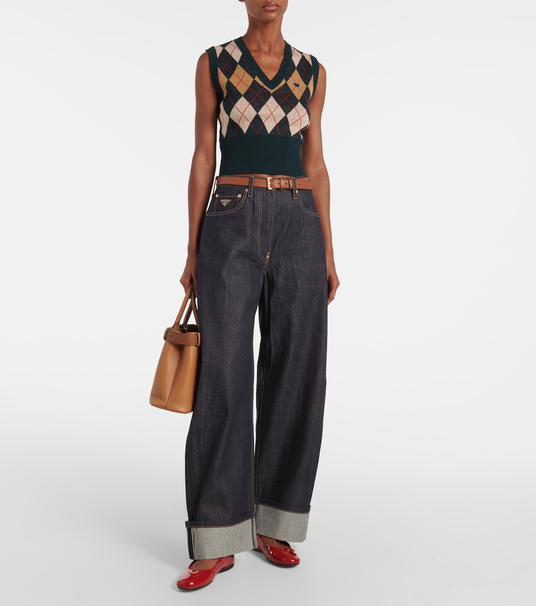 Mary-Jane-Ballerinas aus Lackleder | Prada