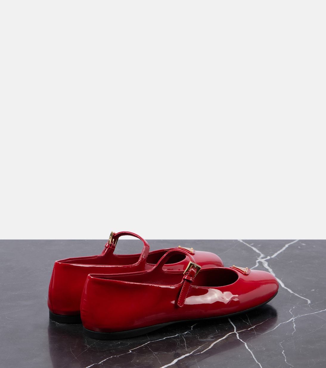 Mary-Jane-Ballerinas aus Lackleder | Prada