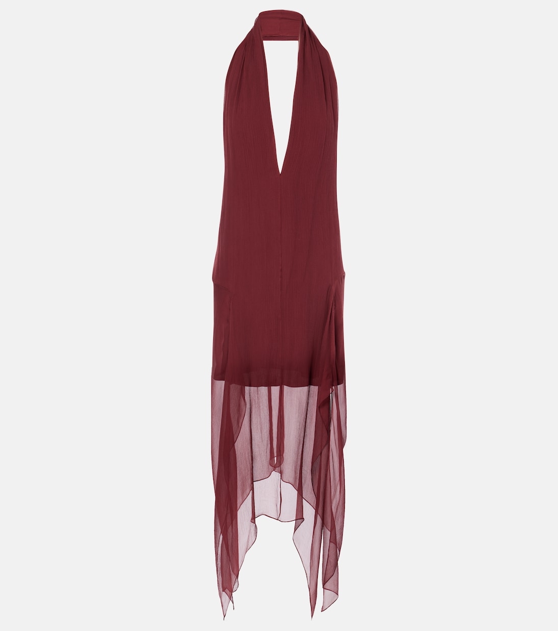 Abito corto in georgette di seta | Ferragamo