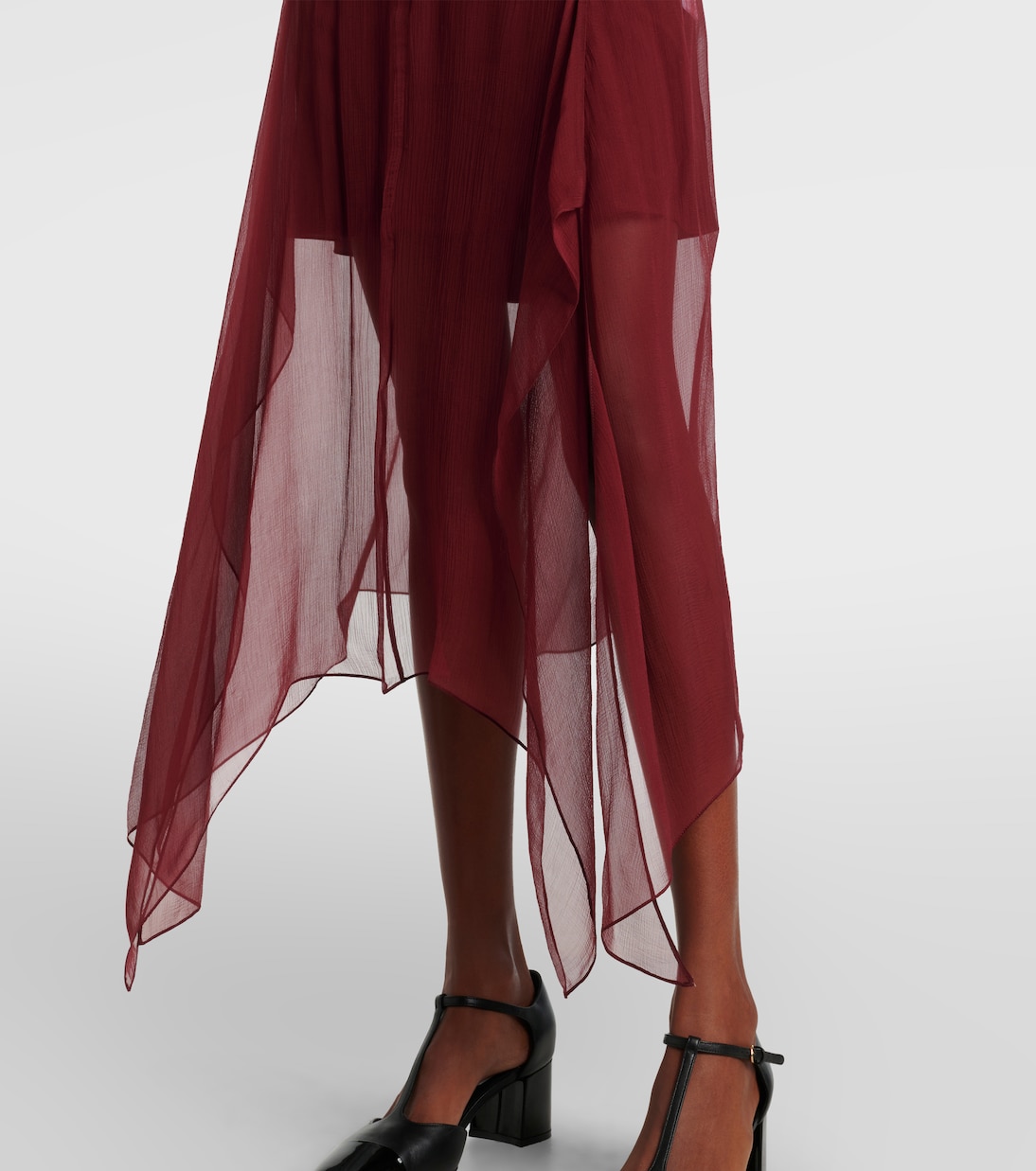 Abito corto in georgette di seta | Ferragamo