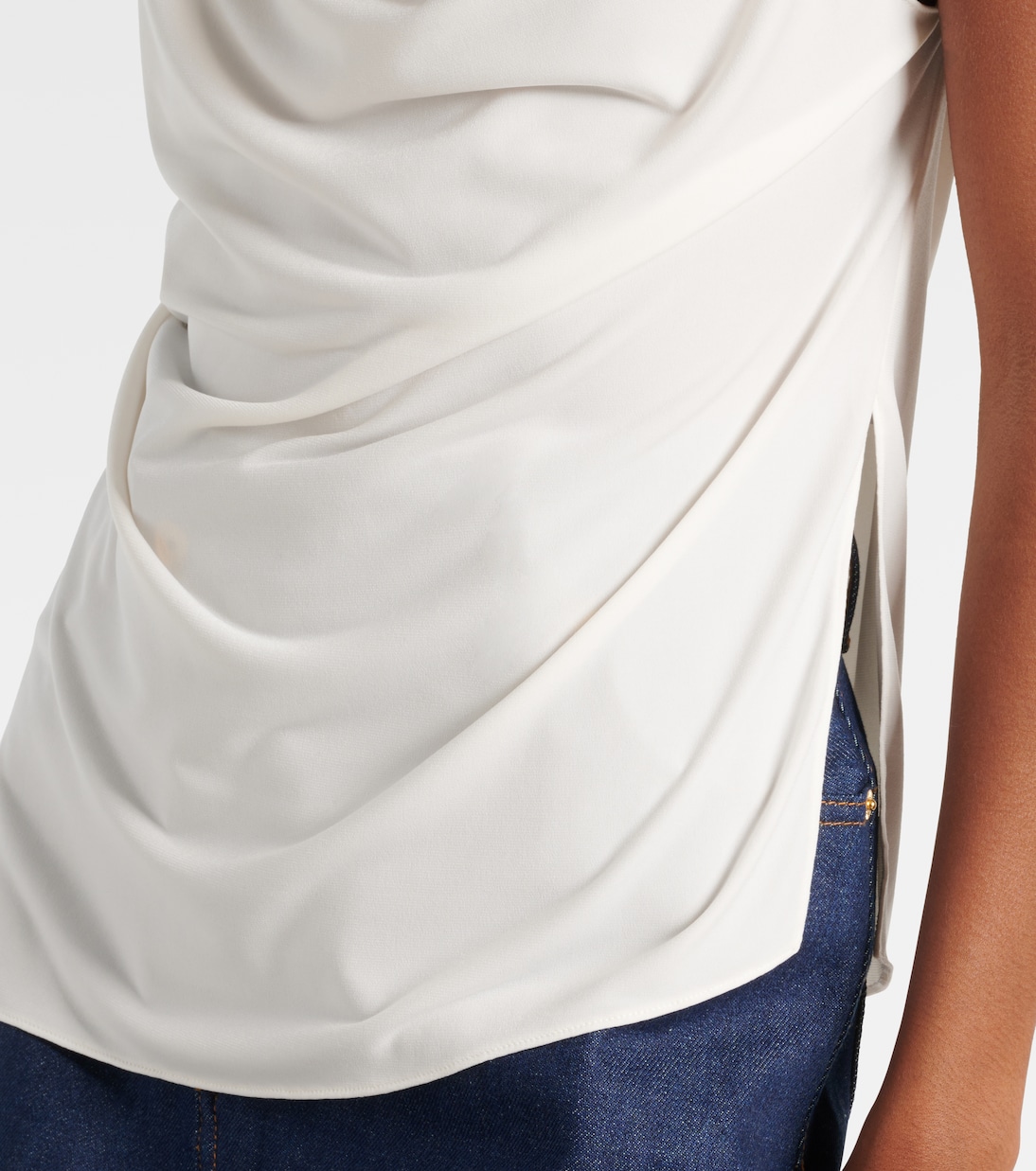 Top Boa in jersey con piume | Coperni