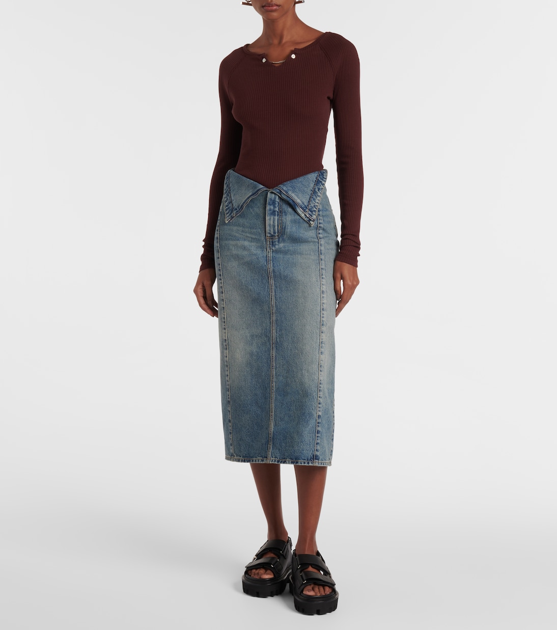 Top in jersey di cotone con catena | McQueen
