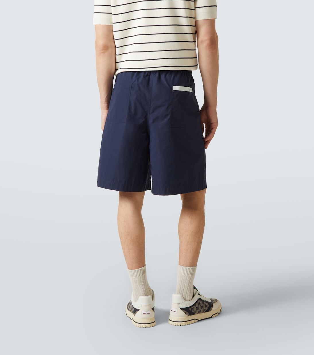 Shorts in popeline di cotone | Gucci