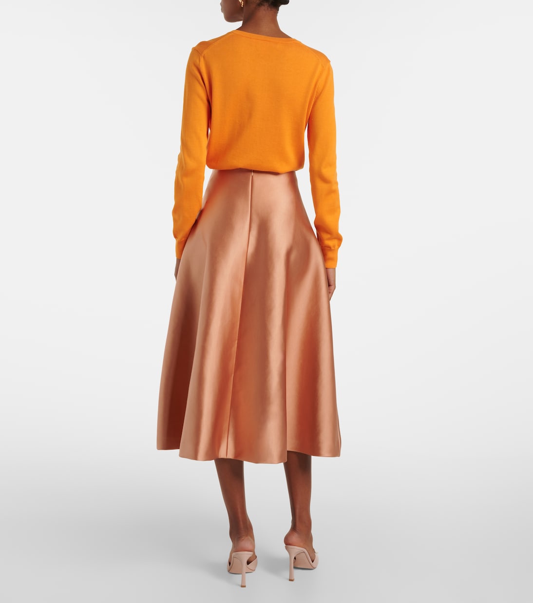 Gonna midi in raso | Carolina Herrera