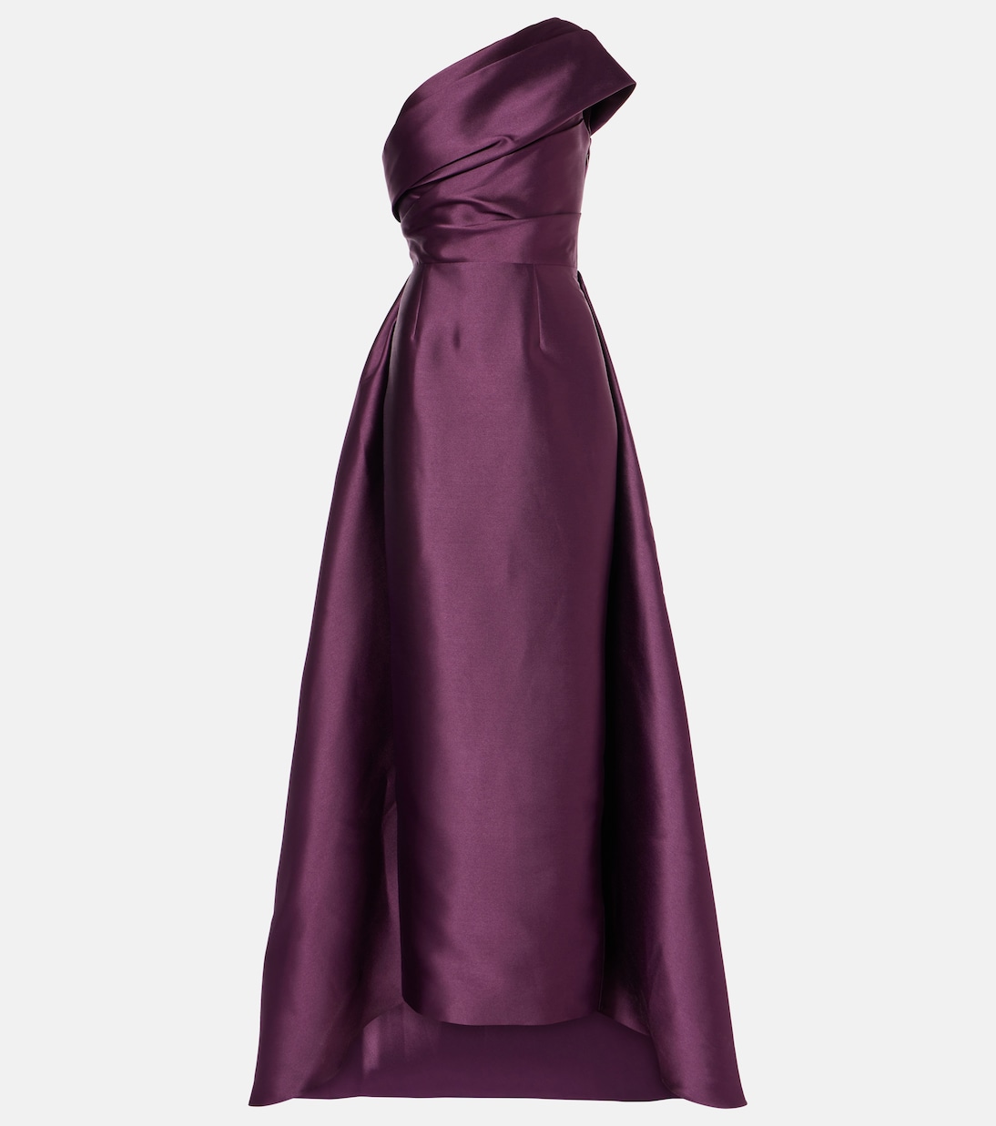 Abito lungo monospalla in twill | Solace London
