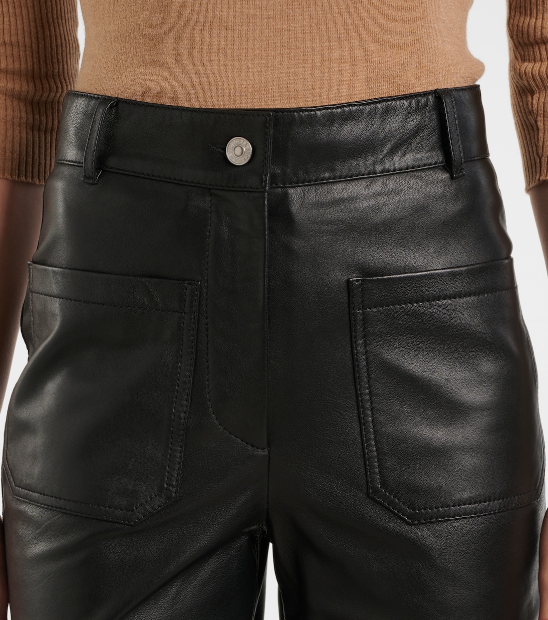 Pantalon bootcut en cuir Alina | Victoria Beckham