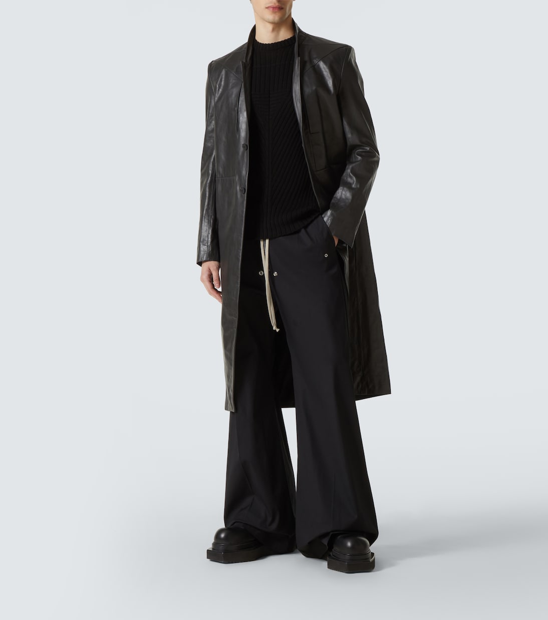 Mantel aus Leder | Rick Owens