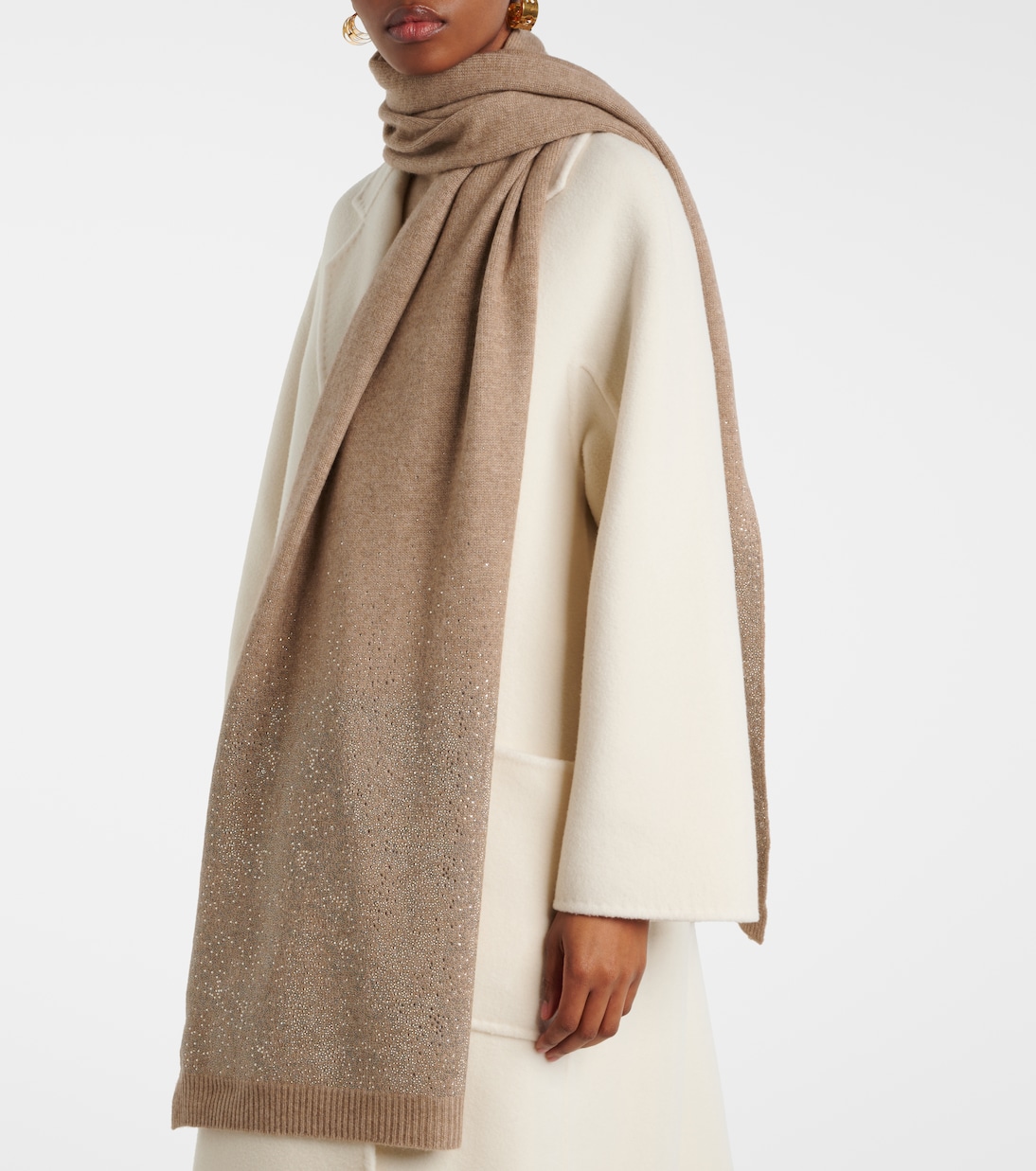 Sciarpa Bari in cashmere con strass | Max Mara